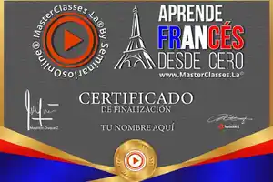 Certificado Curso Aprender Francés desde Cero Ingrid Céspedes-vocabulario francés básico-francés curso-curso francés