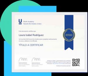 Certificado Curso de repostería Edutin Academy