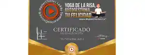 Certificado Yoga de la Risa-Claudio Ortega Pérez-youtube-curso online-reír-video