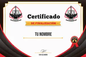 Certificado clases de guitarra Icar Alejandro-armonía-guitarra eléctrica-teoría musical-melodía