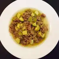 carne molida con colabaza-receta-cocinar-como hacer-preparar-rellenas-picadillo-calabacitas rellenas-gisado