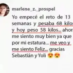 comentario 1-reto 13 semanas-entrenamiento personal-dieta-motivación-ejercicio