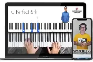 contenido de curso aprender piano con musica cristiana-hotmart-notas musicales-acordes piano