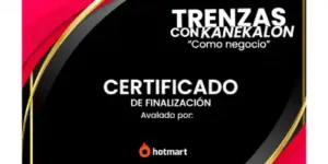certificación-hotmart-pelo kanekalon-extensiones-hacer trenzas boxeadoras-cabello sintético