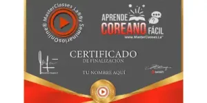 certificado-hotmart-Curso Aprende Coreano Fácil-Perlakaribe Orozco-aprender coreano online-curso de coreano-aulas virtuales