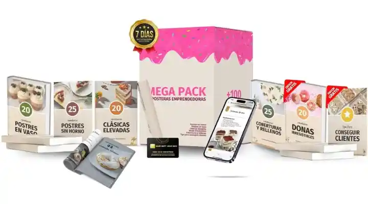 mega pack-ebooks-100 Recetas de Repostería-Ana Acosta-quiero cupcakes-pastelería-repostería-reposteras emprendedoras