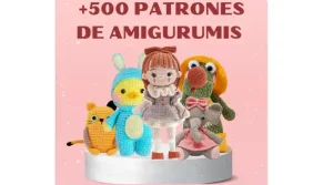 descargar-E-Book +500 Patrones de Amigurumis-crochet amigurumi-hotmart-tejido amigurumi-crochet