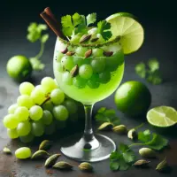 coctel de uvas-Mocktail de Uva Especiado