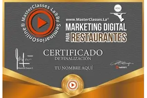 certificado online-Facebook Ads para restaurantes-WhatsApp Business para restaurantes-Google My Business para restaurantes-plan de marketing digital para restaurantes